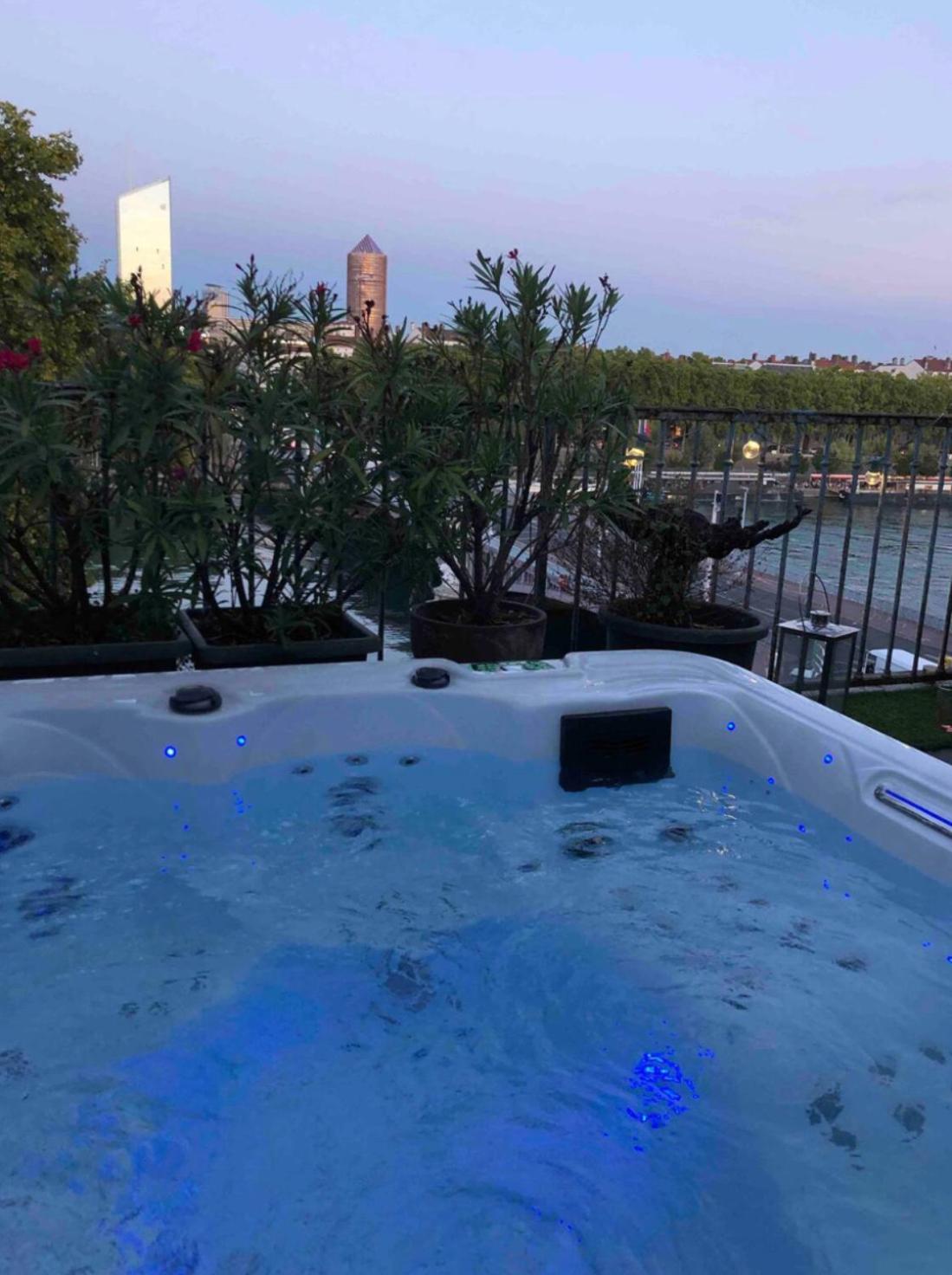 Coeur De Lyon Avec Terrasse Et Jacuzzi Apartment Ngoại thất bức ảnh